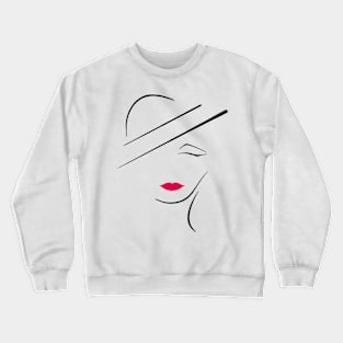 Line art lady Crewneck Sweatshirt